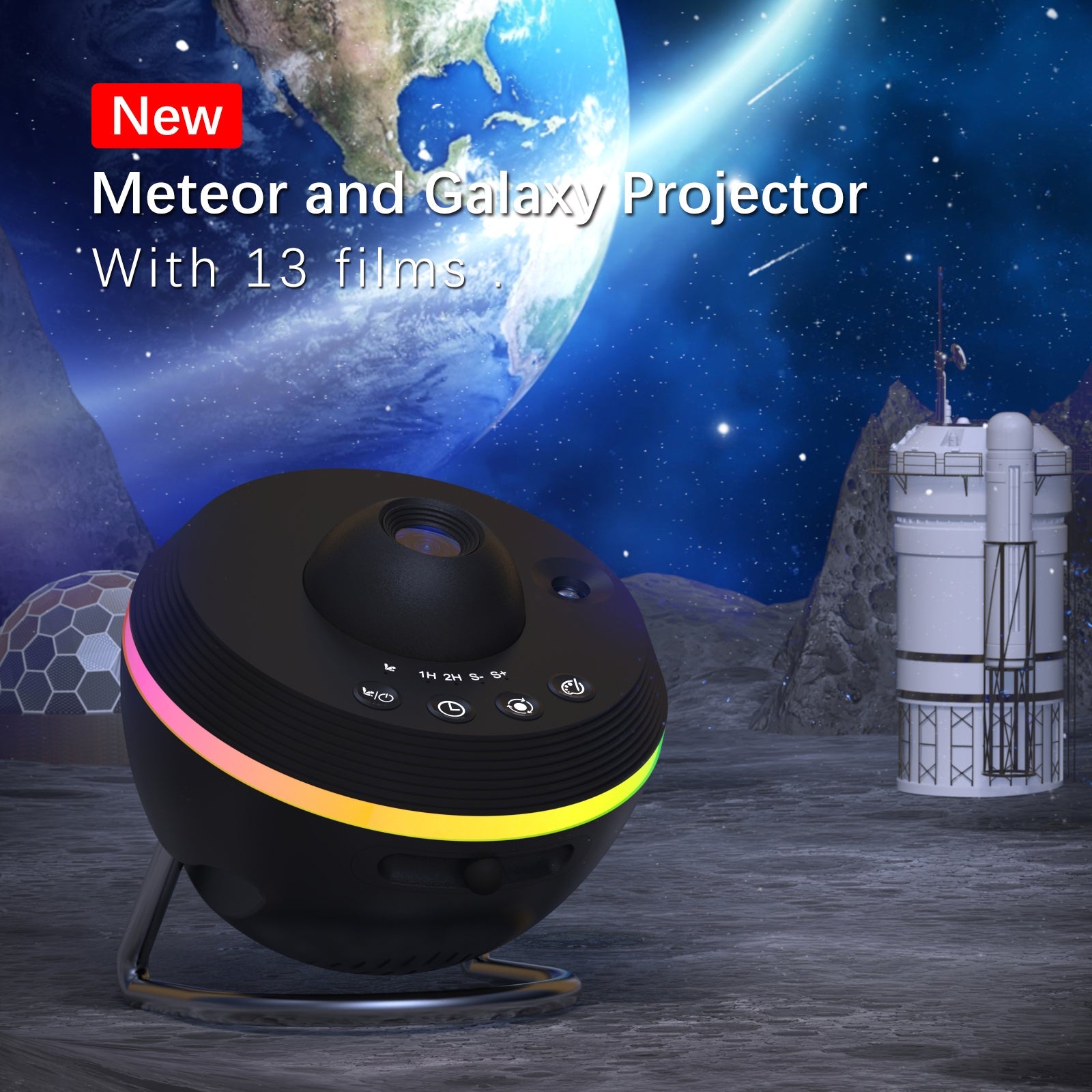 Planetarium Star Projector Pro – Black